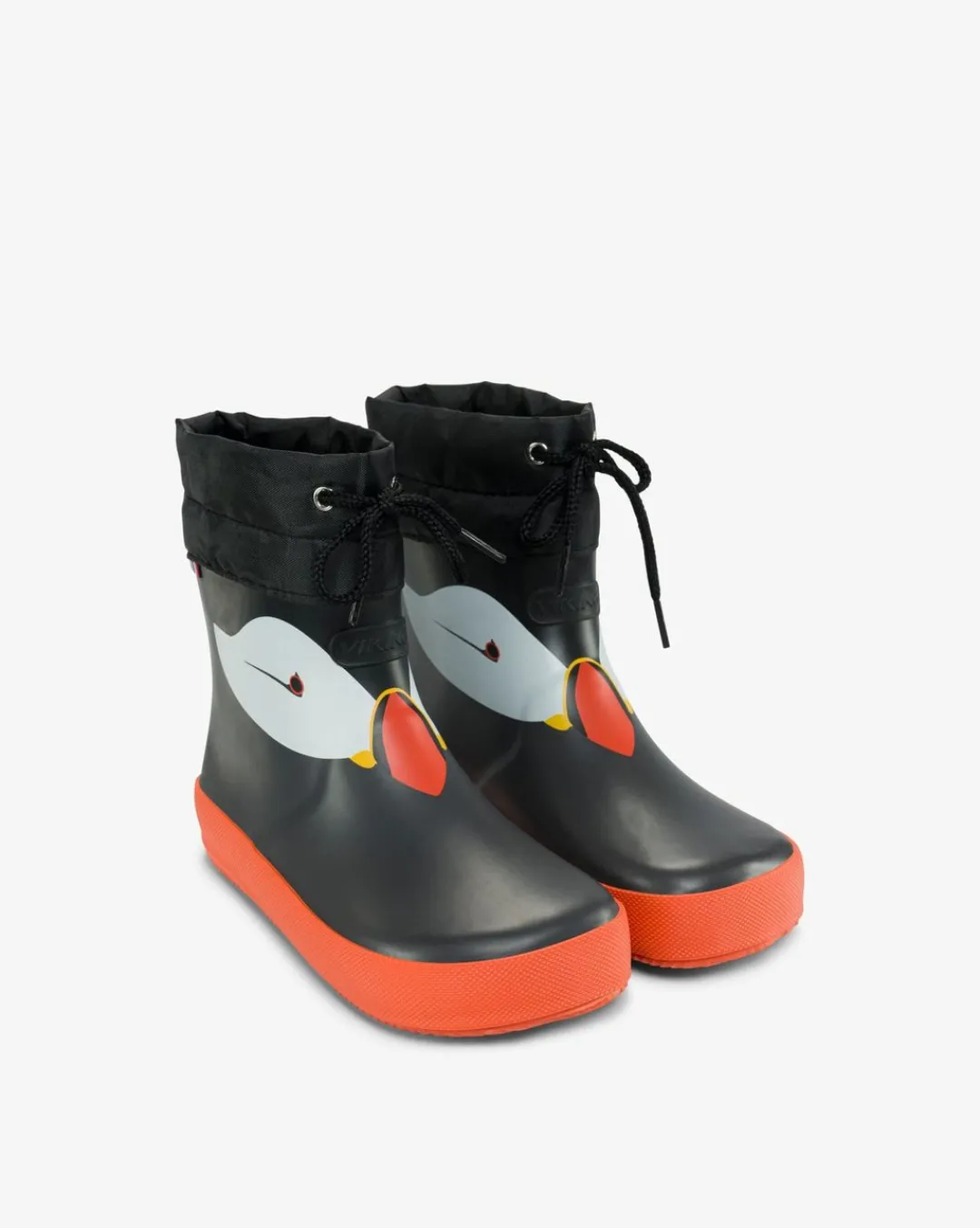 Viking Barfotaskor|Gummistövlar>Alv Barefoot Paw Print Rubber Boot Black