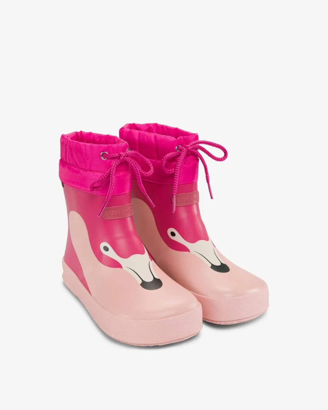 Viking Barfotaskor|Gummistövlar>Alv Barefoot Paw Print Rubber Boot Light Pink/Magenta