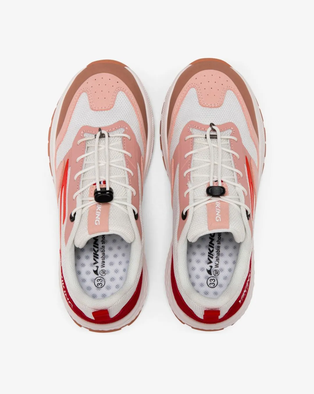 Viking Sneakers>Century WP SL Jr Eggshell/Red