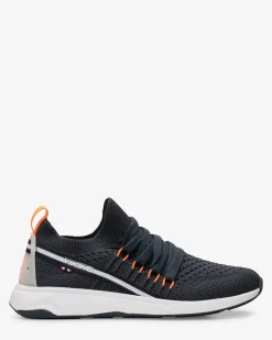 Viking Sneakers>Engvik Low Navy/Orange