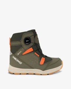 Viking Gore-Tex Barnskor|Vinterskor>Espo Reflex Warm GTX BOA Olive