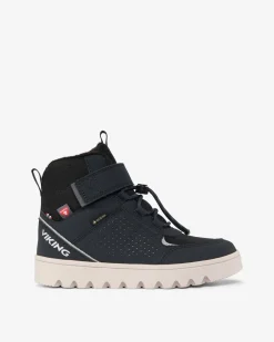 Viking Gore-Tex Barnskor|Vinterskor>Fleek Warm GTX 1V SL Black/Charcoal