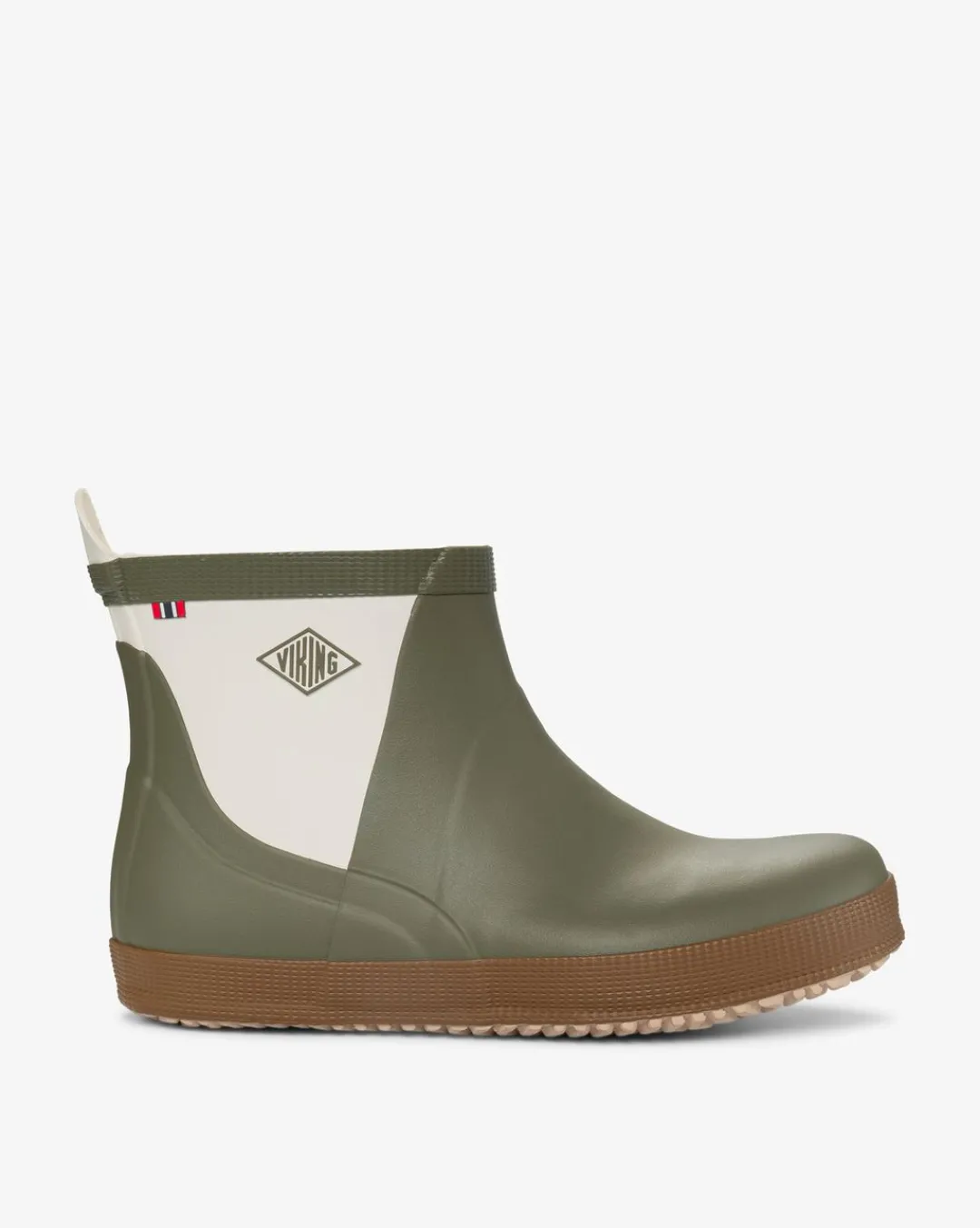 Viking Gummistövlar|Gummistövlar>Seilas Heritage Low Rubber Boot Olive/Brown