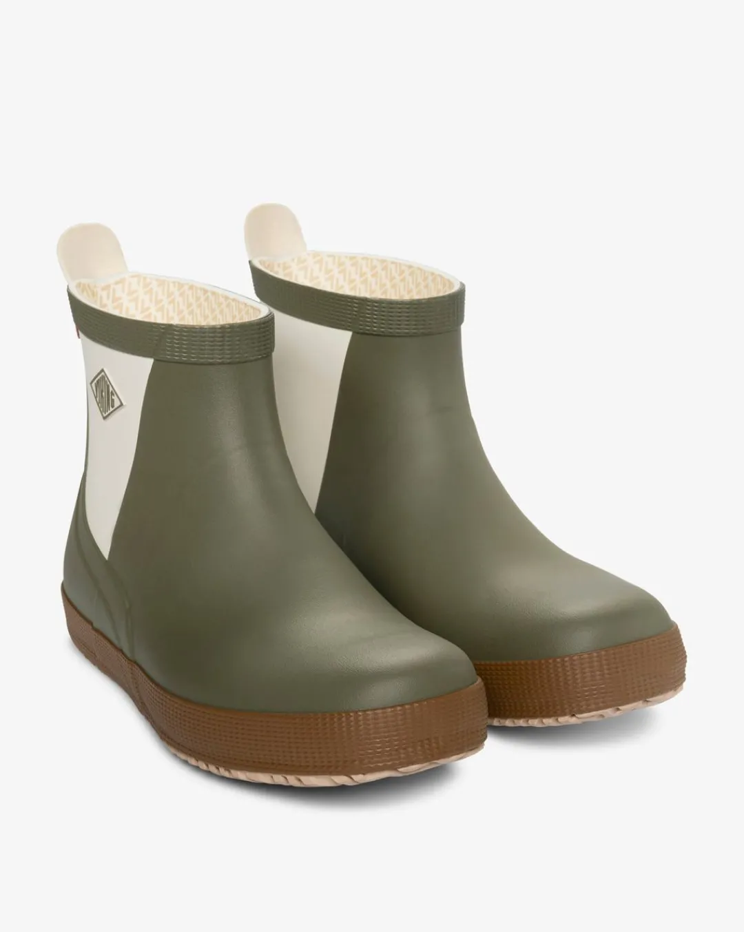Viking Gummistövlar|Gummistövlar>Seilas Heritage Low Rubber Boot Olive/Brown