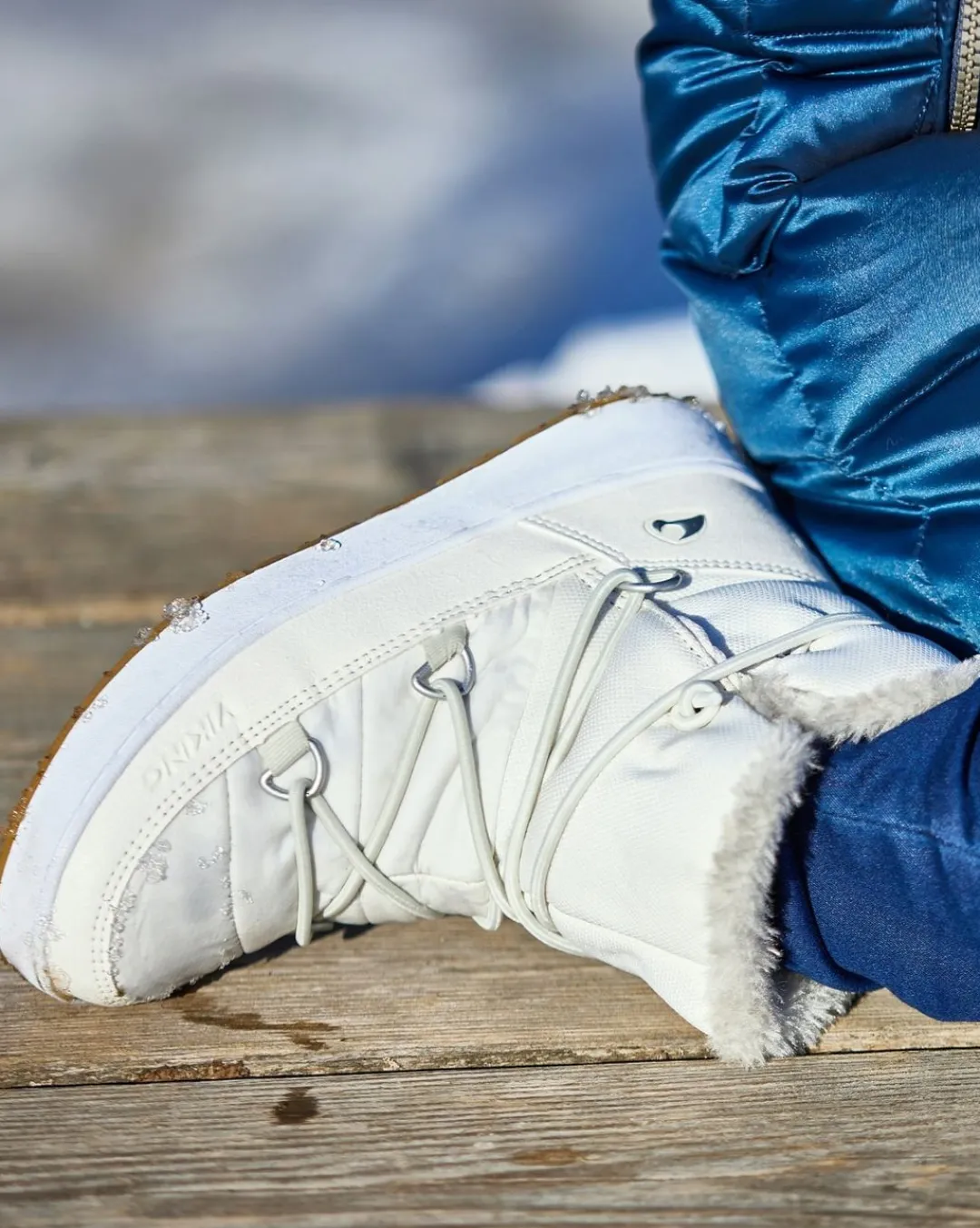 Viking Gore-Tex Barnskor|Vinterskor>Snofnugg Mid GTX Warm Eggshell