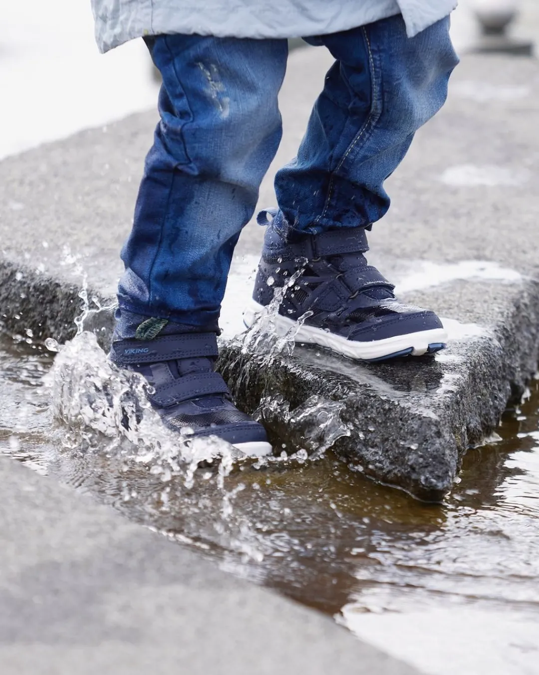 Viking Sneakers|Höstskor / Vårskor>Veme Reflex Mid GTX 2V Navy/Demin