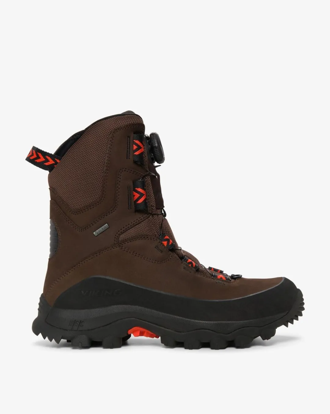 Viking Jaktstövlar|Gore-Tex Herrskor>Villrein High GTX BOA Hunting Boot Dark Brown/Red